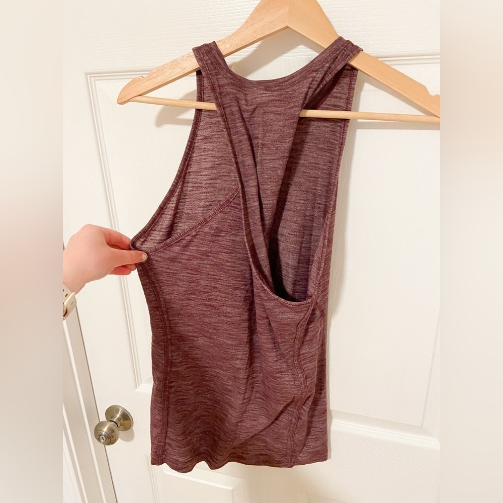 Lululemon &go Everywhere Tank Heathered Bordeaux Drama - Picture 7 of 8